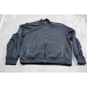 Michael Michael Kors Jacket Womens XL Black Fleece Lined Track Full Zip MK Logo